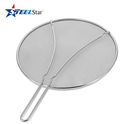 Kitchen Supply 13" Stainless Steel Fine Mesh Splatter Screen with Resting Feet