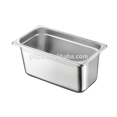 Stainless Steel 1/3 Gastronorm Container GN Pan for hotel & restaurant