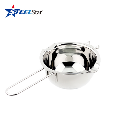 Bakeware stainless steel chocolate warmer melting bowl with long handle