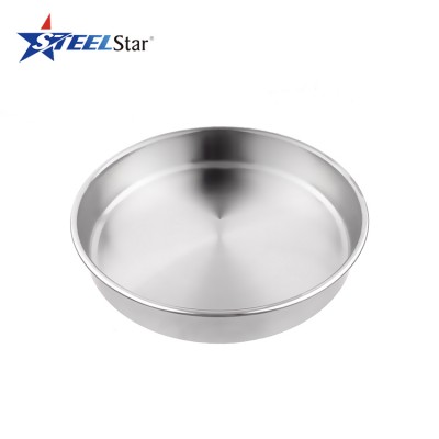 Korean stainless steel snacks plate round plate oil plate hot pot dipping bowl 04 /201