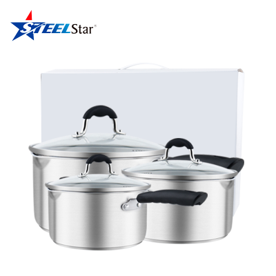 New products multi function stainless steel cookware set with 6pcs strainer pot