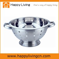 stainless steel colander/metal colander with S/S Hollow Handle and Knob