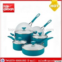 wholesale aluminum korea ceramic coating palm restaurant pots and pans