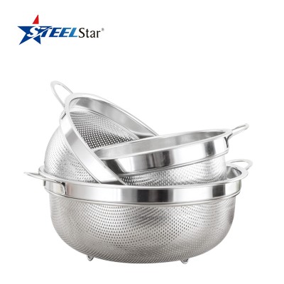 Healthy Option Stainless steel fruit vegetable colander