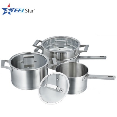 Hot selling Kitchen ware Stainless Steel cooking pots and pans