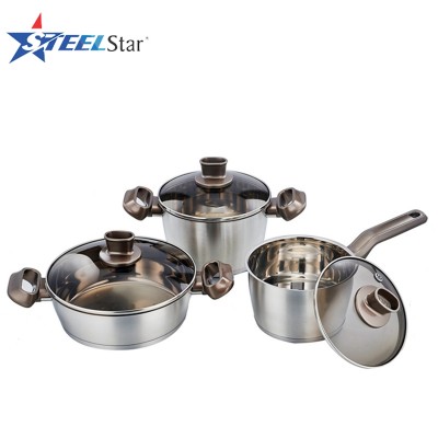 stainless steel cookware sets cooking pot and pan sets for kitchen