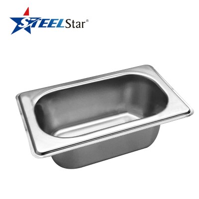 Multi size stainless steel kitchen food Gastronorm GN pan container with lid