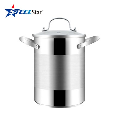 201/304 3pcs Cooking Pot Stainless Steel Asparagus Pot With Mesh Basket