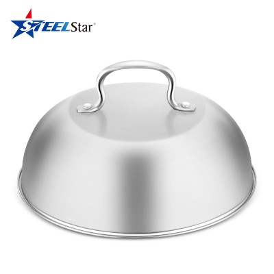 201/304 Stainless Steel BBQ Cheese Melting pot cover Integrated Lid for frying pan cloche