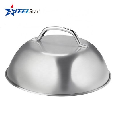 Cheese Melting Dome Stainless Steel Griddle Grill Accessories Steaming Cover